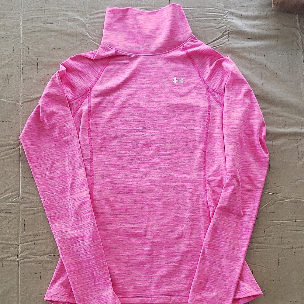 UNDER ARMOUR  cold gear hot pink high neck pullove